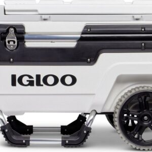 Igloo Trailmate Marine 70 Qt., Wheeled Cooler, White and Black