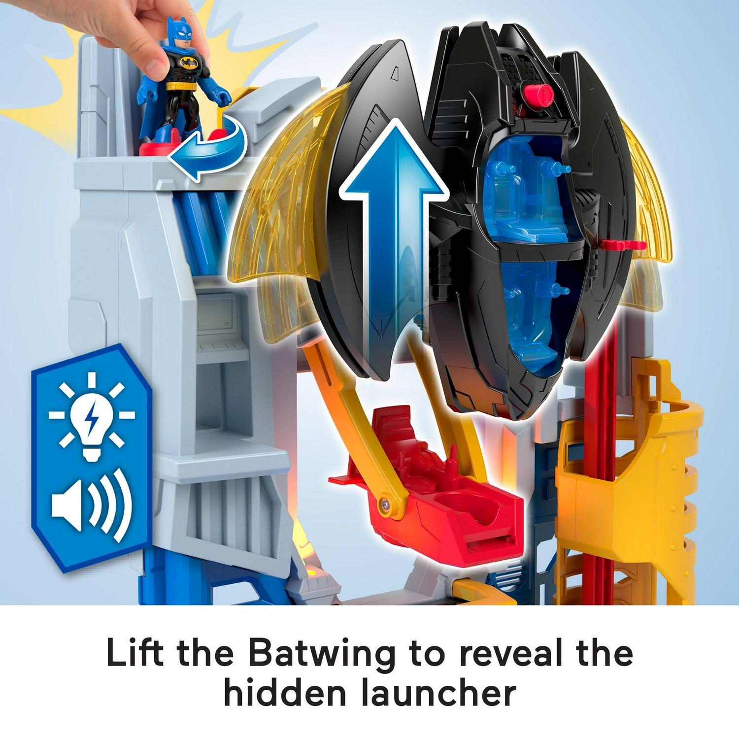 Imaginext DC Super Friends Ultimate Headquarters Playset with Batman Figure, 10 Piece Preschool Toy - Image 3