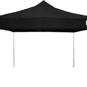 Impact Canopy 10 x 10 Pop Up Canopy Tent, Straight Leg Shelter, Ultra Light Aluminum Frame, UV Coated, Canopy Accessories, Black