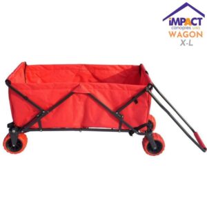 Impact Canopy Folding Utility Wagon, Collapsible, All Terrain Wagon, Extra Large, Red