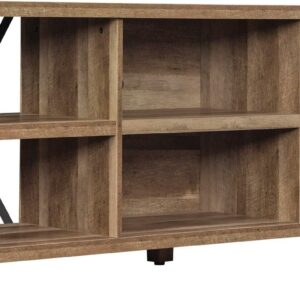 Twin Star Home Industrial TV Stand for TVs up to 60 inches with Metal Pipe Frame
