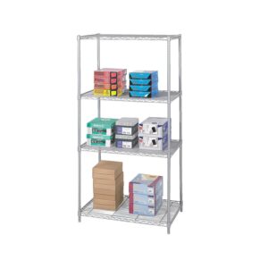 Safco 36"x24" Industrial Wire Shelving in Gray