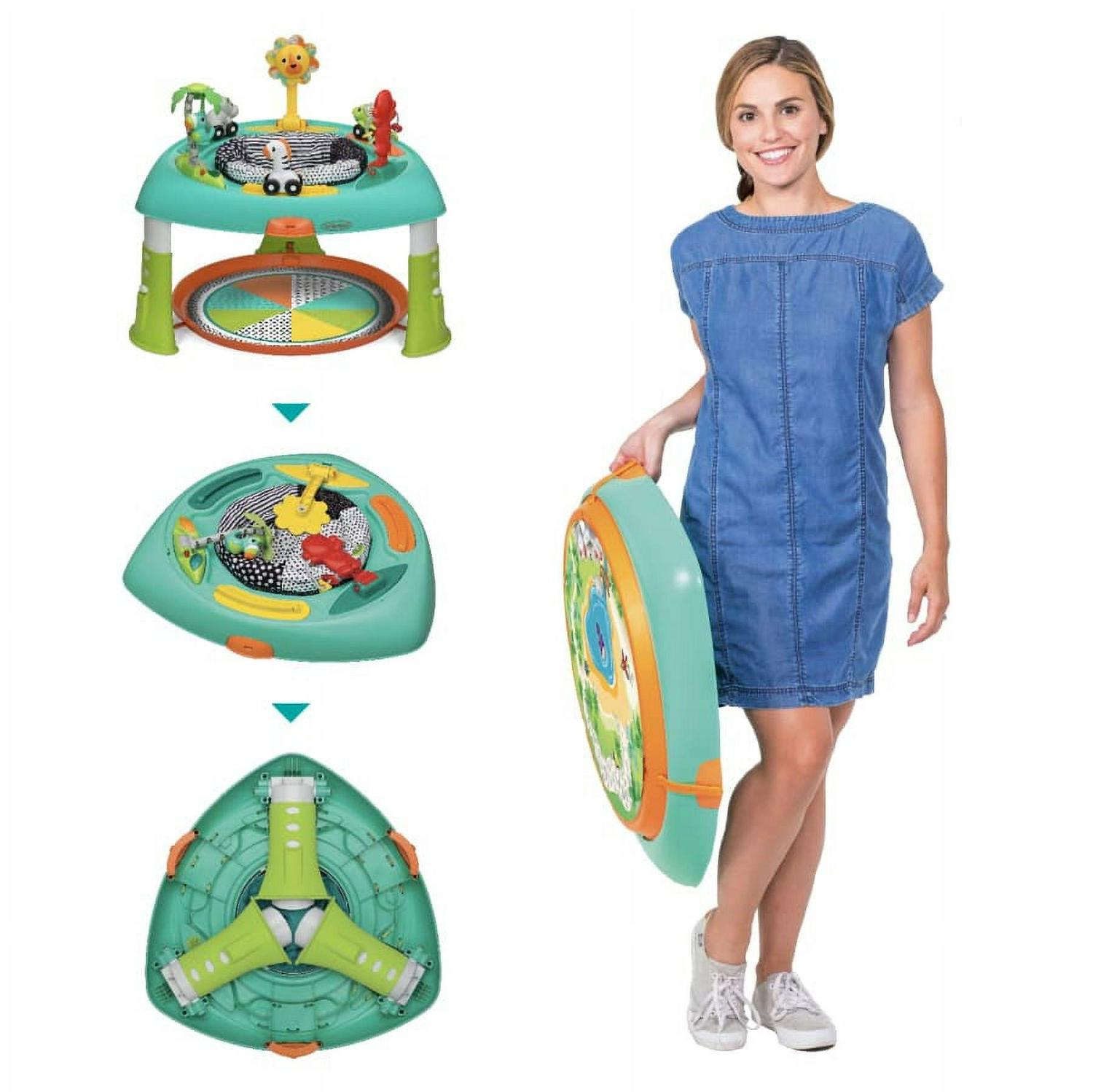 Infantino 2-in-1 Sit, Spin and Stand Entertainer 360 Seat & Activity Center, 4-60 Months, Unisex, Multicolor - Image 5