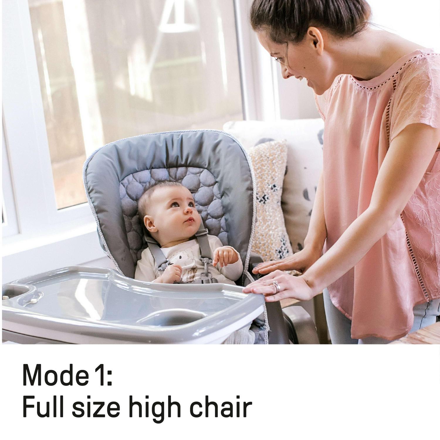 Ingenuity SmartServe 4-in-1 High Chair, Toddler Chair & Booster Seat - Connolly - Image 4