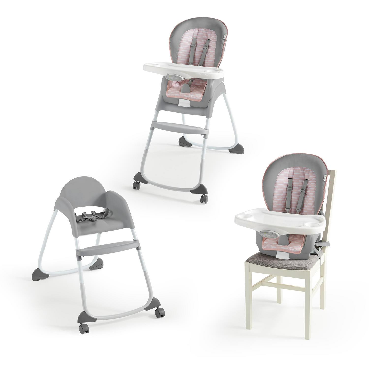Ingenuity Trio 3-in-1 Convertible High Chair, Toddler Chair, Booster Seat - Flora The Unicorn