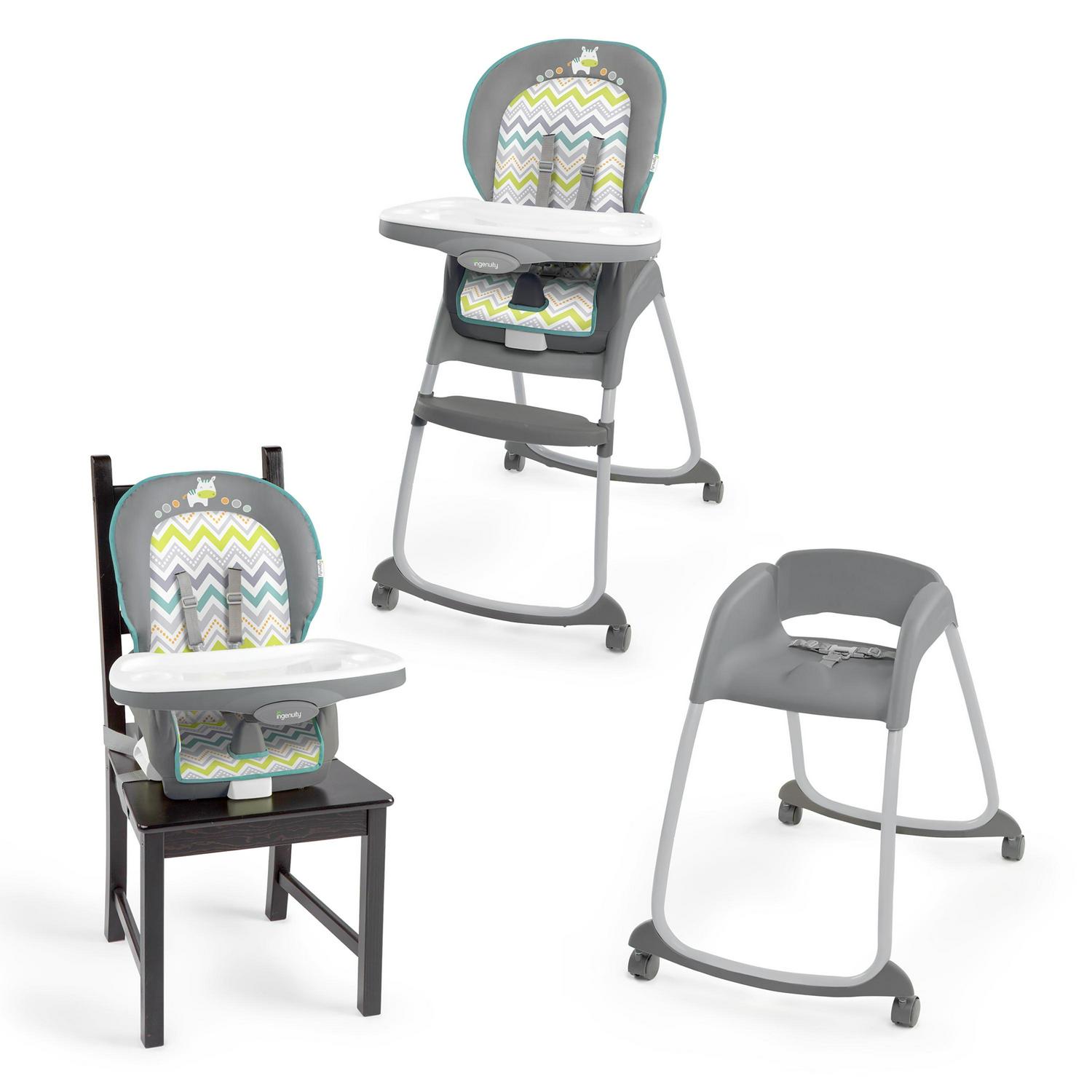 Ingenuity Trio 3-in-1 High Chair, Toddler Chair, and Booster, Ages 6 Months and Up, Unisex - Ridgedale