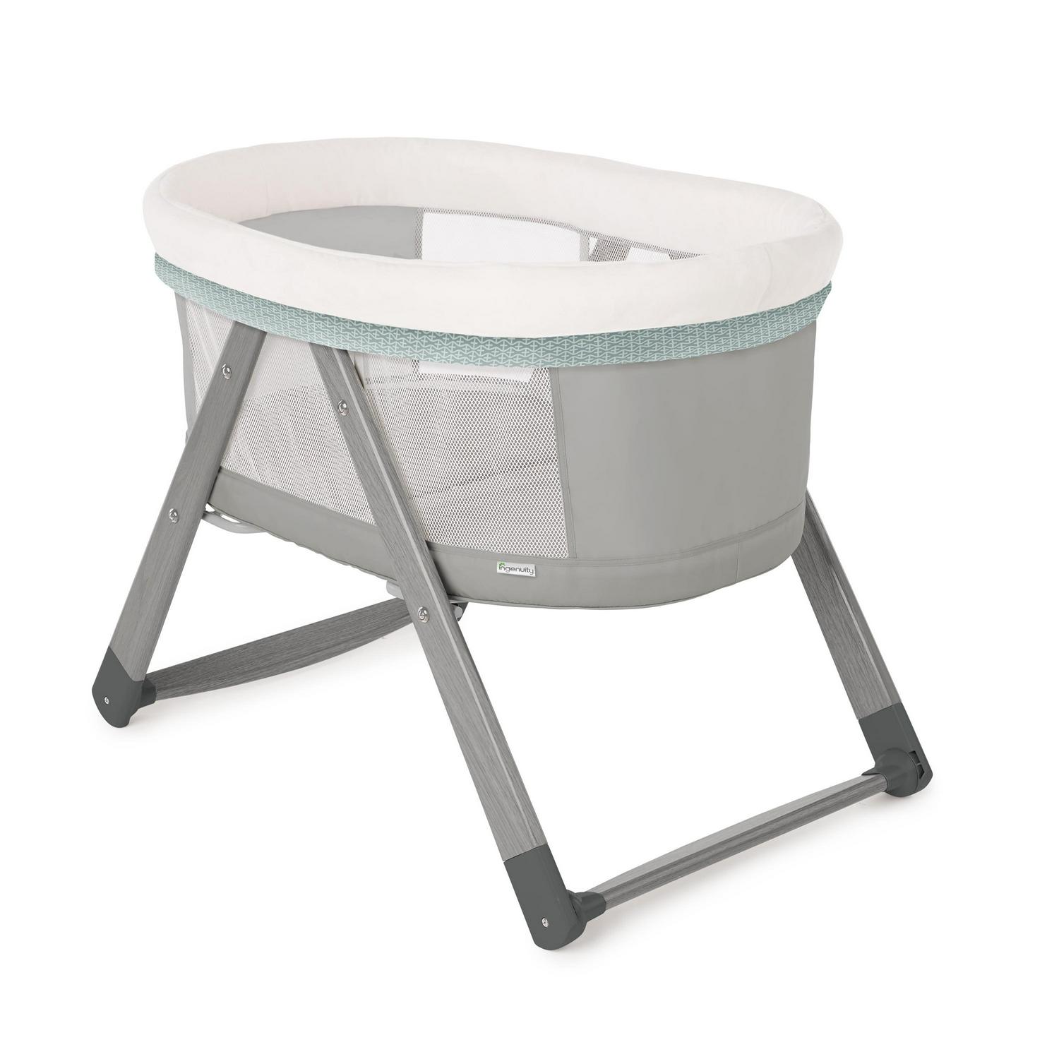 Ingenuity Wood Foldaway Rocking Baby Bassinet Classic - Wallace