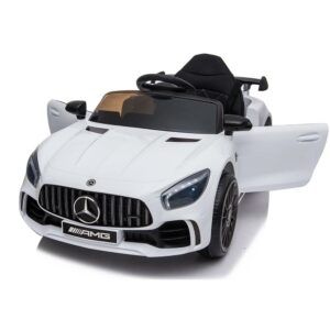 Inolait Mercedes Benz 12V Kids Ride On Car Licensed MP3 RC Remote Control White