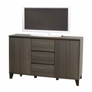 Room Designs Buffet Cabinet Oak / Grey Contemporary Rectangle