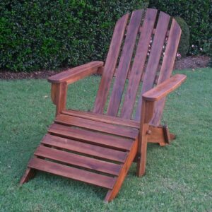 Outdoor Adirondack Chair with Footrest