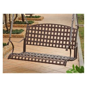 International Caravan 3557 Santa Fe Iron Nailhead Hanging Swing