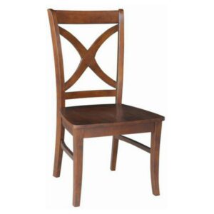 Set of Two Salerno Chairs with Wood Seats