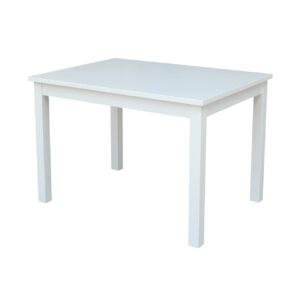 International Concepts Indoor Wood Mission Solid Wood Children's Table in White