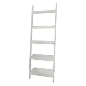 International Concepts Casual Dining 5-Tier Leaning Shelf in White