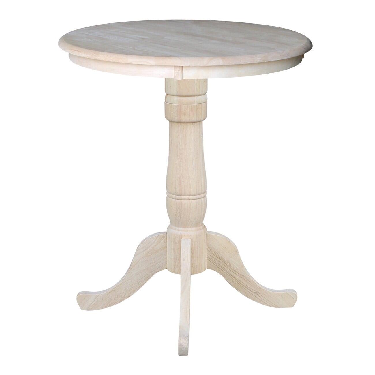 30" Round Top Pedestal Table, 34.9"H - Image 2