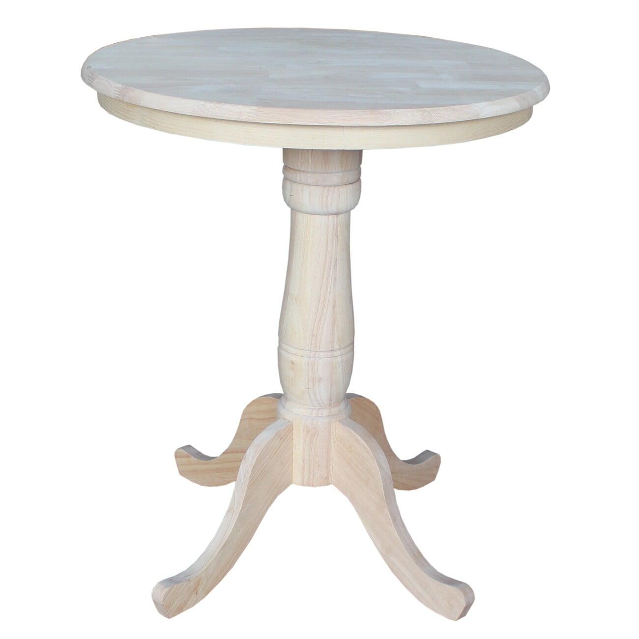 30" Round Top Pedestal Table, 34.9"H