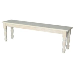 International Concepts Farmhouse Dining Bench, Ready to Finish