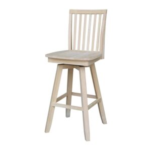 International Concepts Mission Bar Stool, 30", Ready to Finish