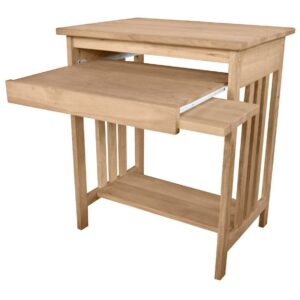 International Concepts 1-Shelf Mission Computer Stand, Unfinished