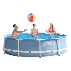 Intex 10 Feet x 30 Inches Prism Frame Above Ground Pool with 330 GPH Filter Pump