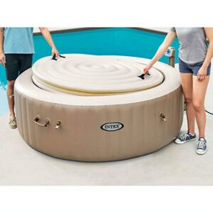 Intex 4 Person Round PureSpa Energy Efficient Spa Hot Tub Cover Only (For Parts)