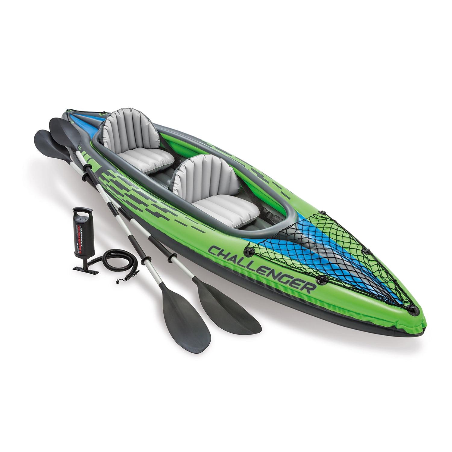 Intex Challenger K2 2-Person Inflatable Kayak and Accessory Kit Oars & Pump