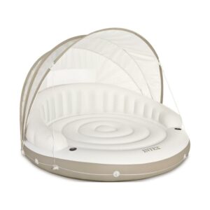 Intex Inflatable Canopy Island Float Lounge, 78.5" x 59"