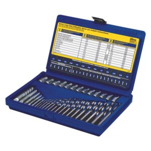 Irwin/Hanson 11135 35 Piece Screw Extractor & Drill Bit Set