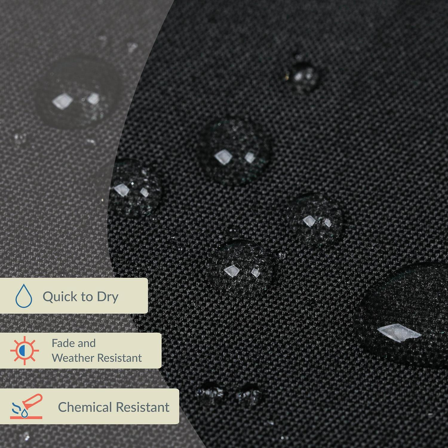 Bluewave Island Lanai 9-Ft Slate Grey Half Umbrella Polyester Canopy - Image 13