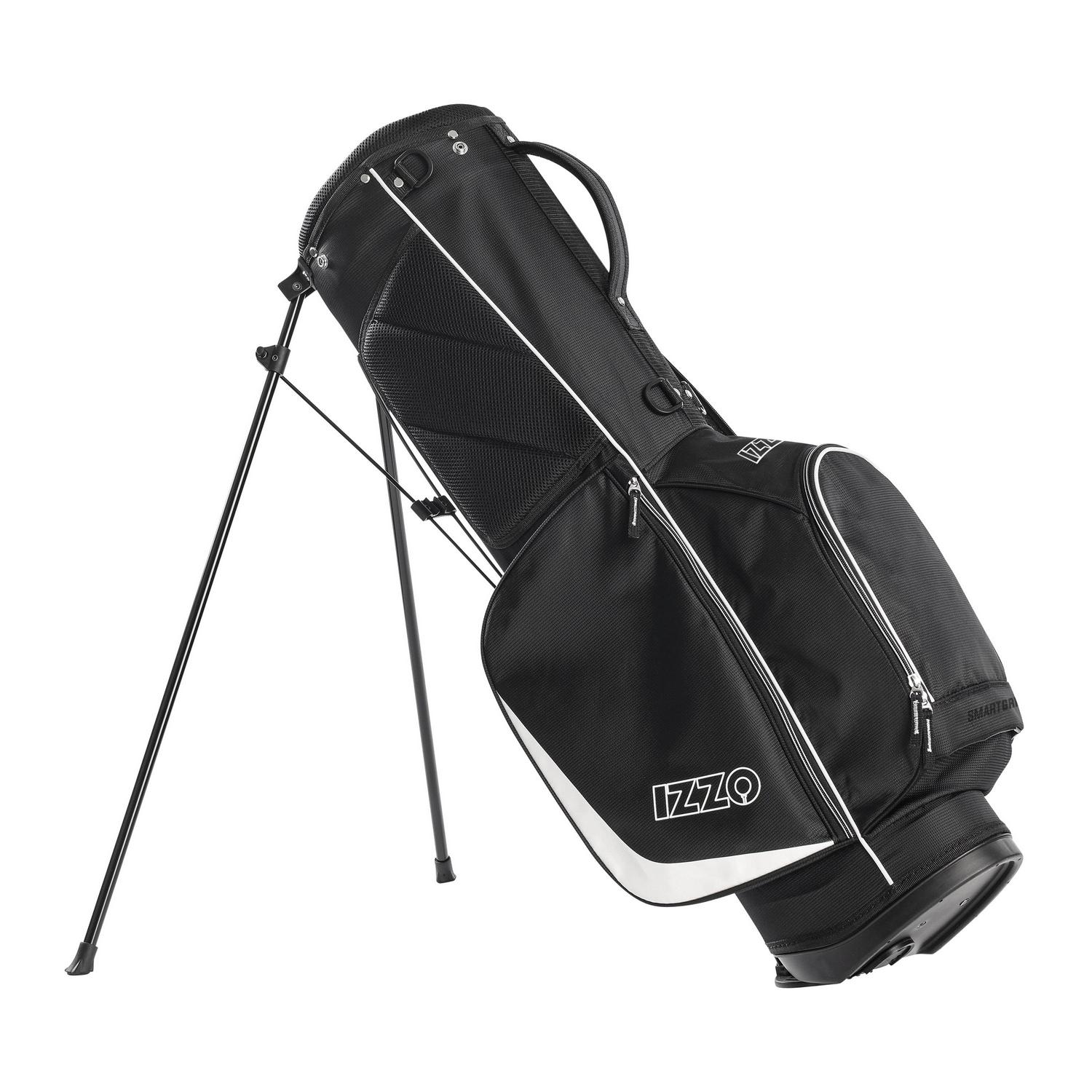 IZZO Golf Ultra-Lite Golf Stand Bag - Black, Only 3.2 lbs - Image 2