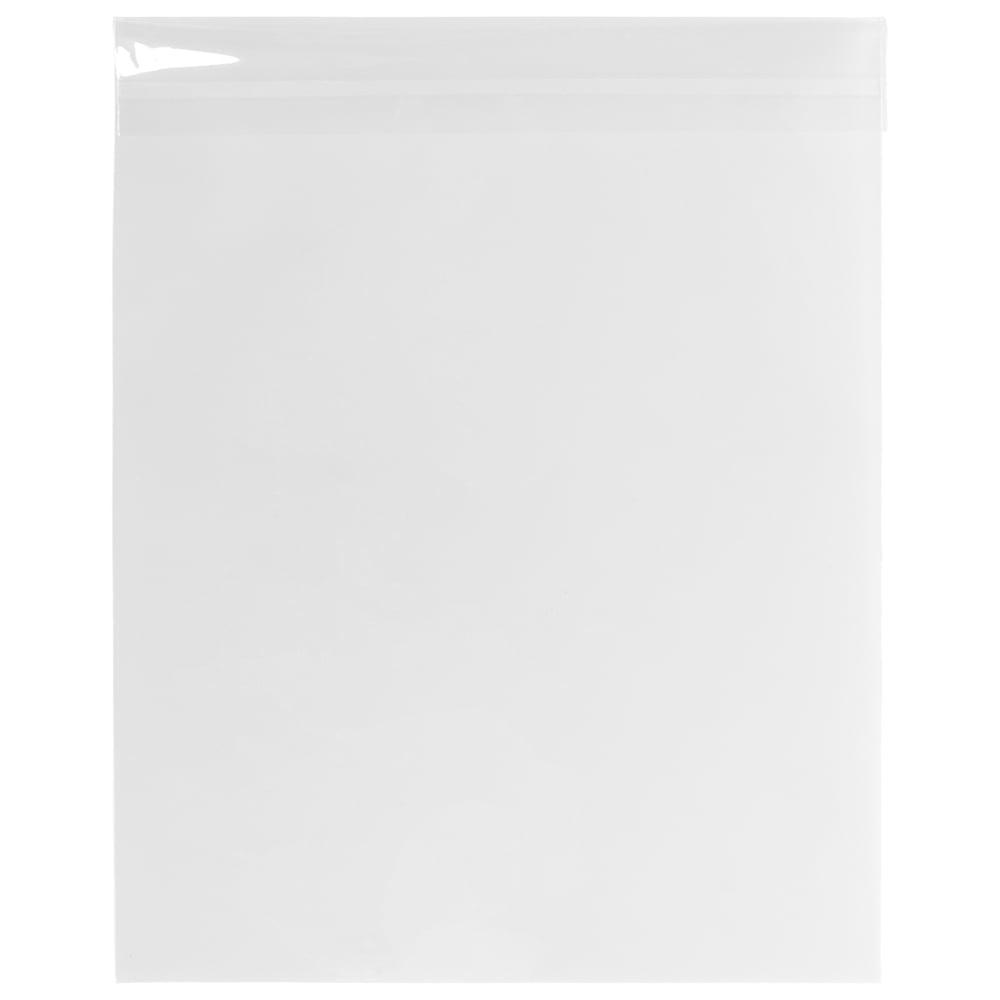 JAM Paper Cello Sleeves, 8 15/16 x 11 1/4, Clear, 1000/Carton, Peel & Seal - Image 4