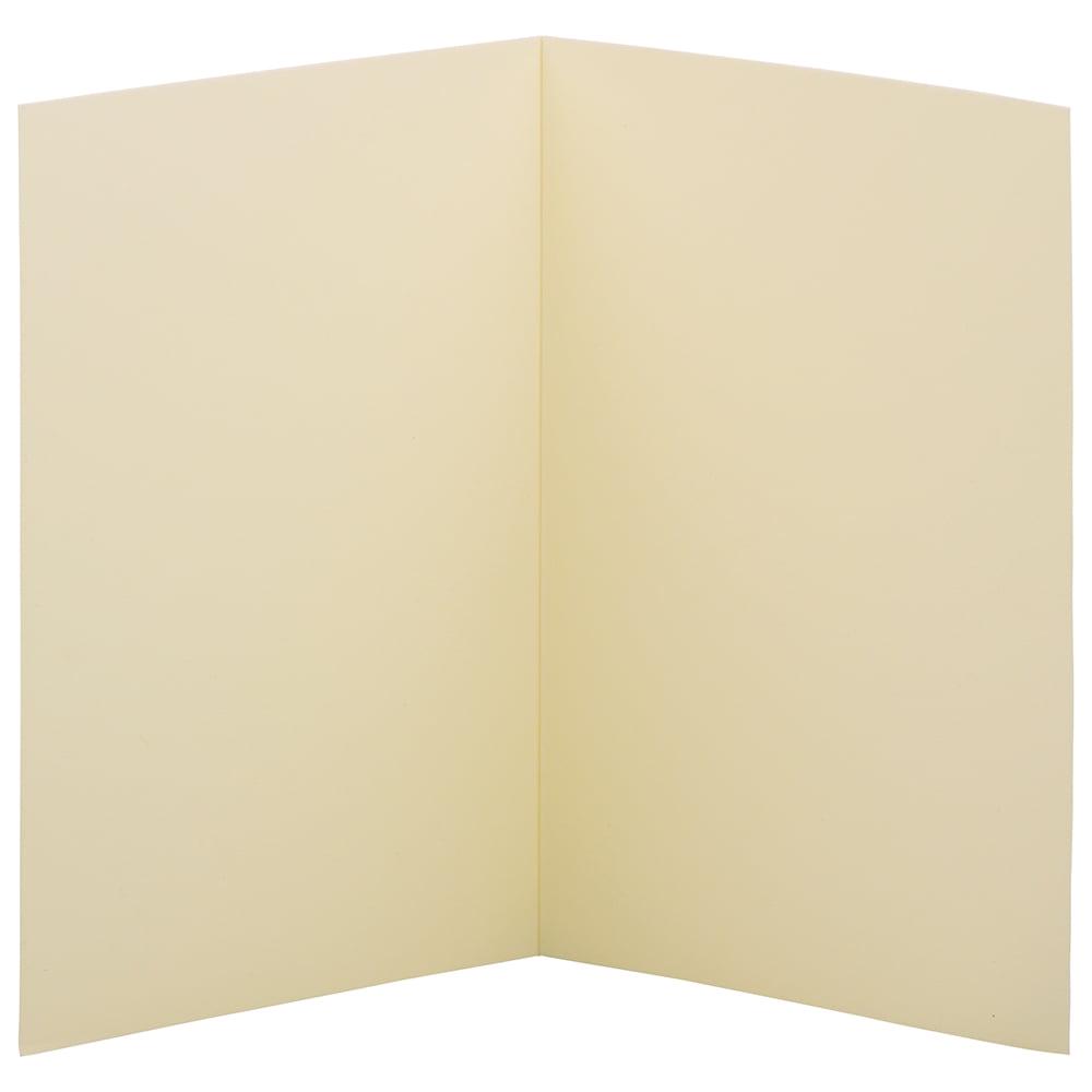 JAM Paper Foldover Cards, 4 5/8 x 6 1/4, Ivory, 500/Box - Image 5