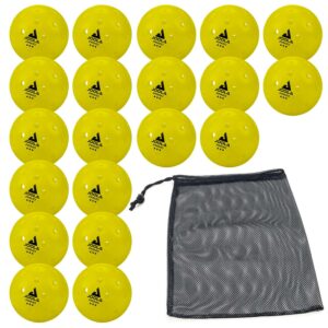 JOOLA Primo Pickleball Balls, 20 Pack, Indoor/Outdoor Pickleball Balls, Yellow