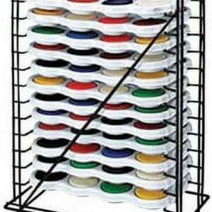 Richeson Tempera Cakes and Sets - 12 Tier Tempera Rack with 12, 8-Color Sets