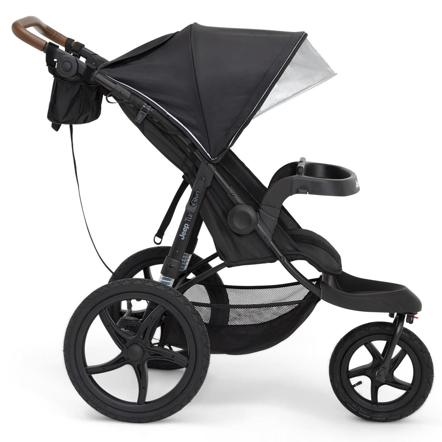Jeep TurboGlyde Jogging Stroller by Delta Children, Black - Image 4