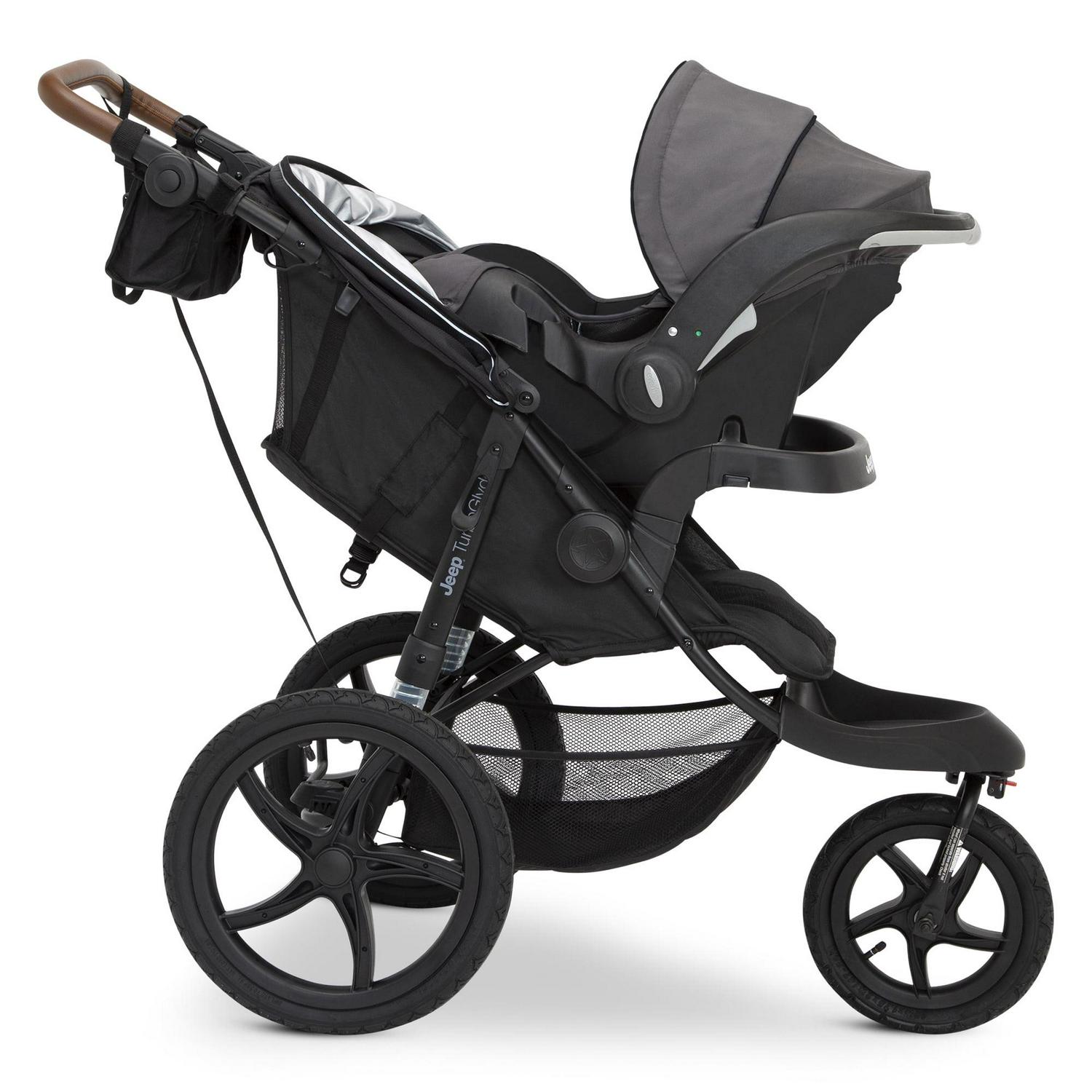 Jeep TurboGlyde Jogging Stroller by Delta Children, Black - Image 6