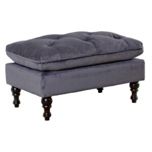 Christopher Knight Home Jeremy Tufted Fabric Ottoman by Grey