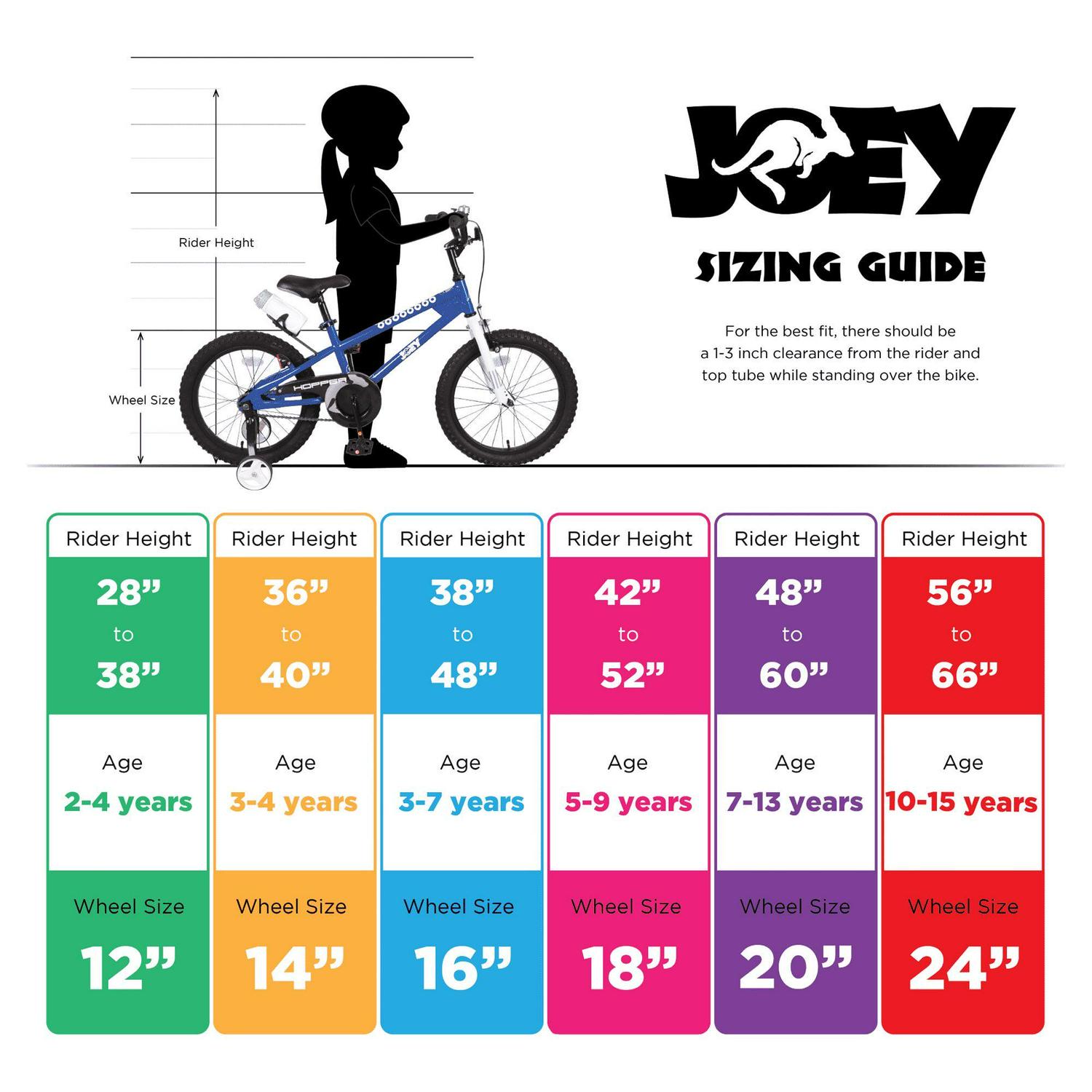 Joey 3.5 Ergonomic Kids Bicycle, For Boys or Girls, Age 3-6, Height 37-47 inches, in Blue - Image 3