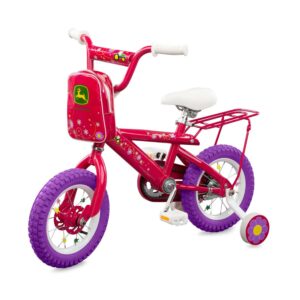 John Deere Tomy 12 In. Girl's Bicycle, Pink