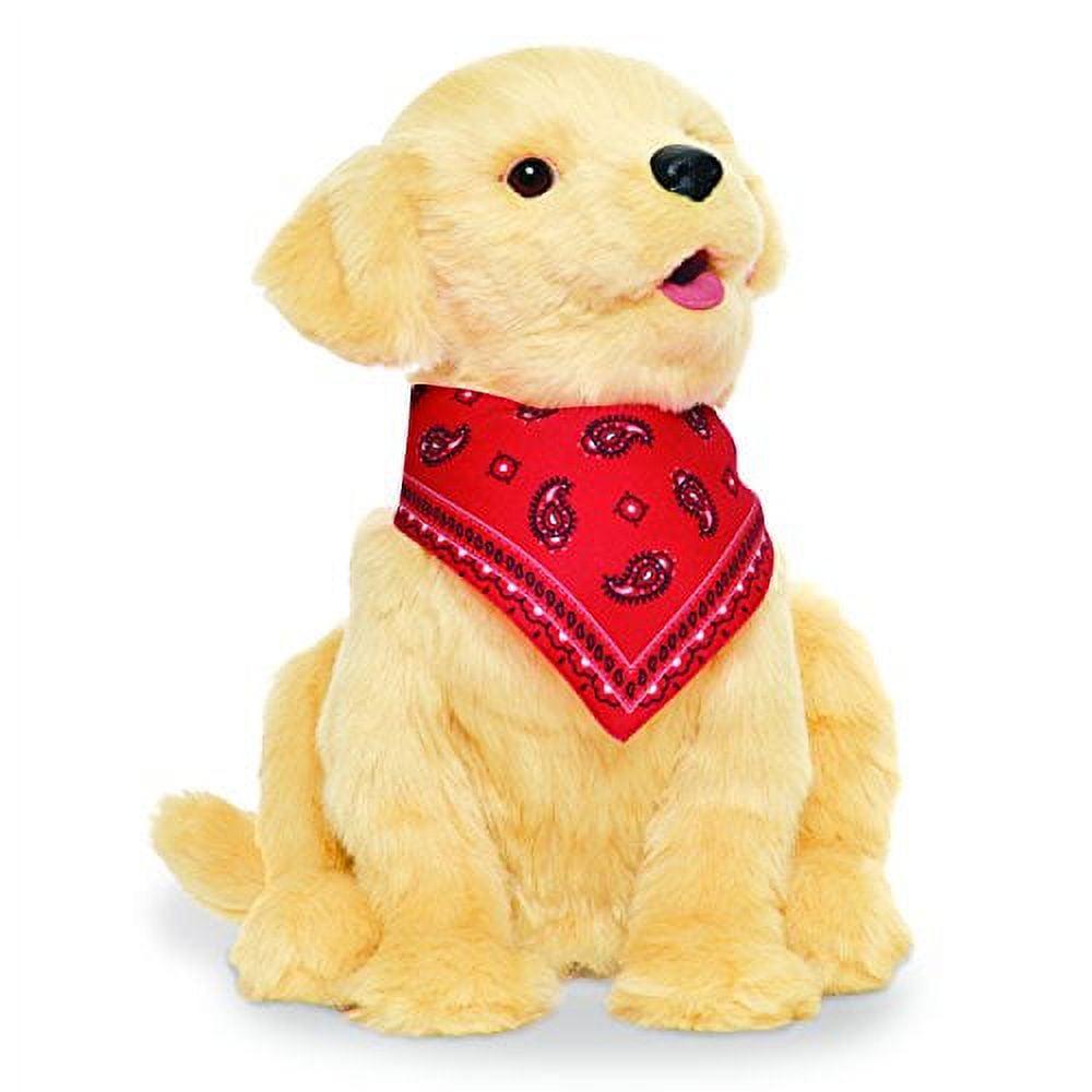 Joy for All On, Off, and Mute Switch Kids Dog Stuffed Animals & Plush Toys, Polyester White