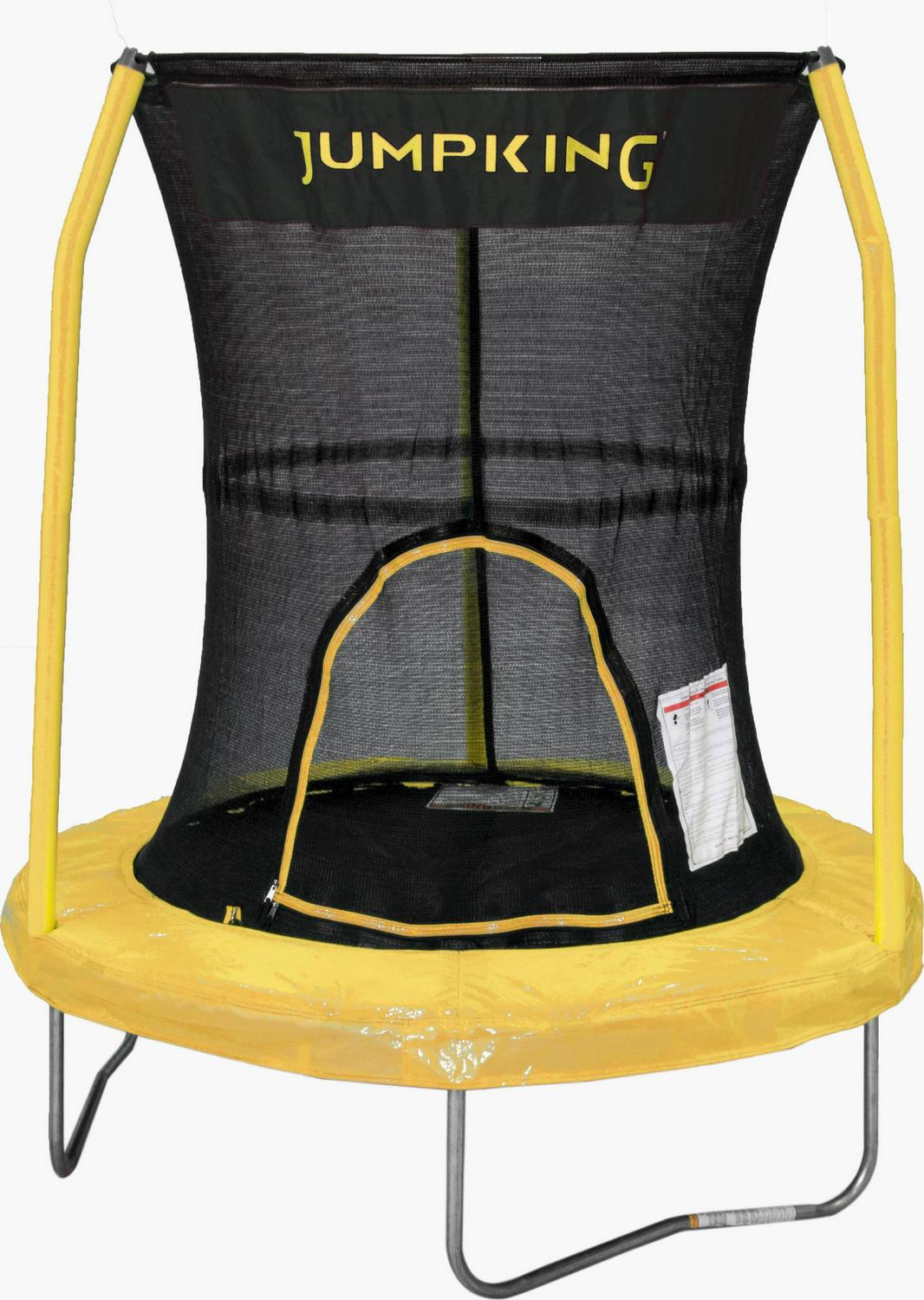 JumpKing 55-Inch Trampoline, with Safety Enclosure, Yellow