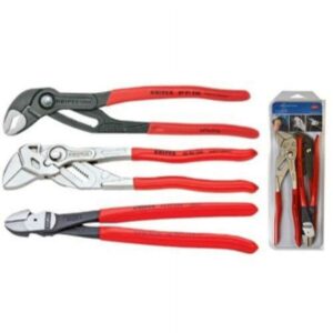 KNIPEX Tools 9K 00 80 117 US, Cobra, Pliers Wrench, Diagonal Cutters 10-Inch Set, 3-Piece