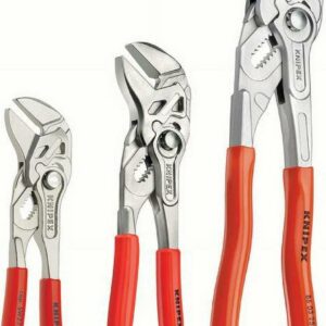 KNIPEX Tools 9K 00 80 45 US, Pliers Wrench 6, 7.25, and 10-Inch Set, 3-Piece