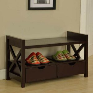 Room Designs Storage Bench Cherry Transitional Rectangle