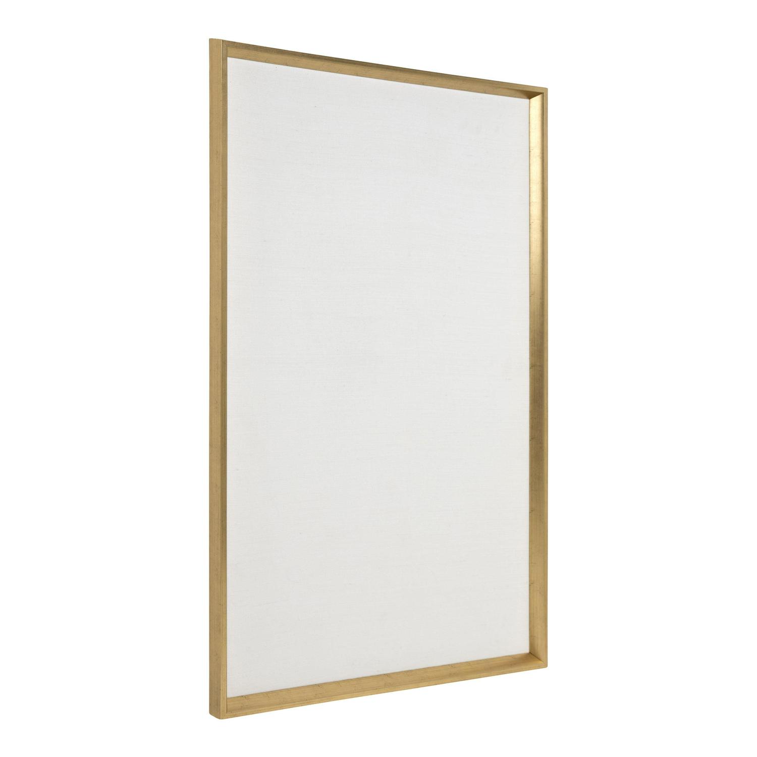 Kate and Laurel Calter Framed Linen Fabric Pinboard, 25.5 x 41.5, Gold