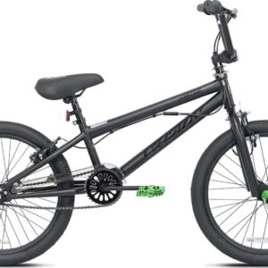 20" Kent Chaos BMX Bicycle, Fits Rider 4'2" - 5', 0", Hydro Dip Matte Black, Child, Unisex