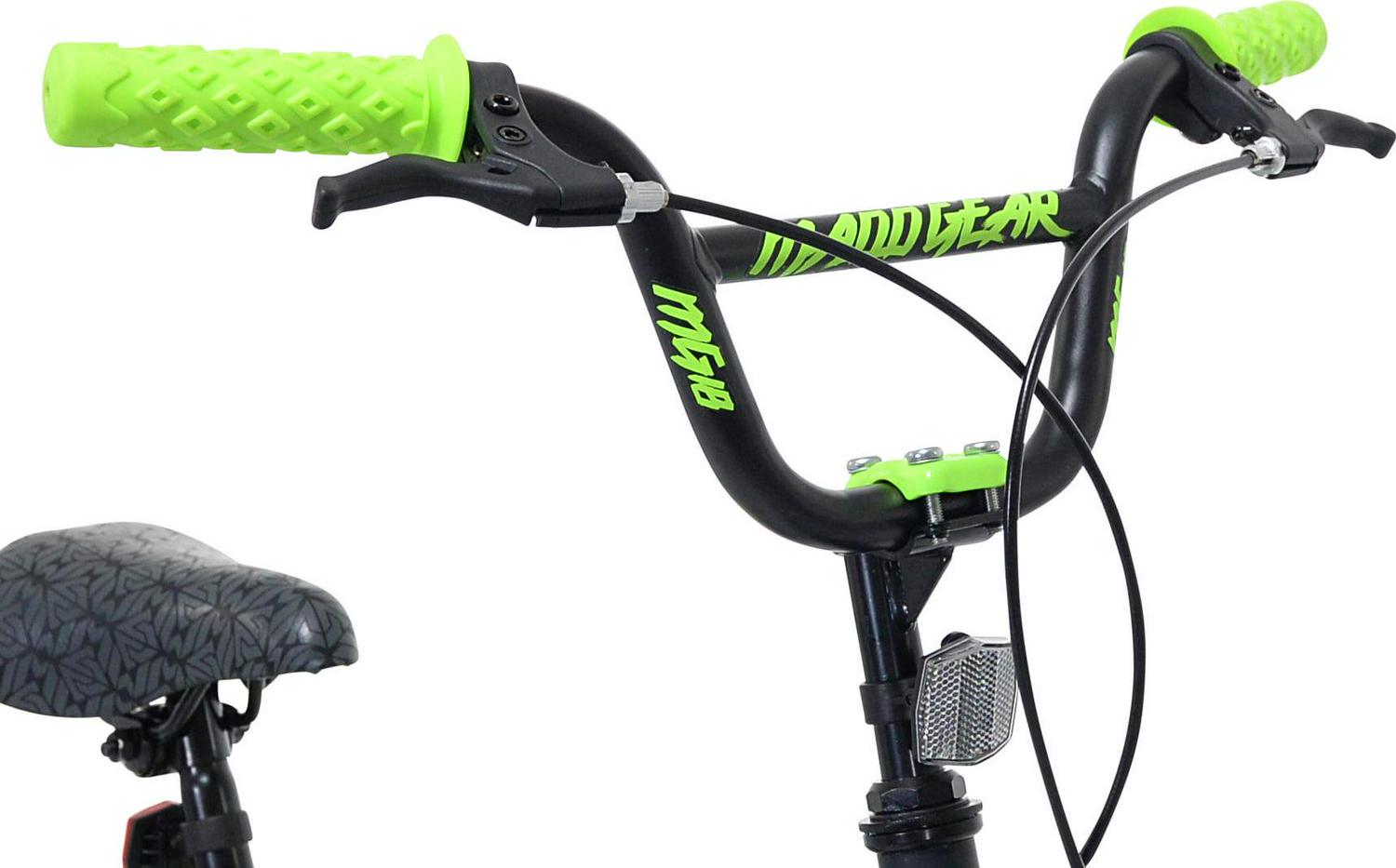 18" Kent Madd Gear BMX Child Bike, Kids Ages 6-12 Years, Black and Green - Image 10