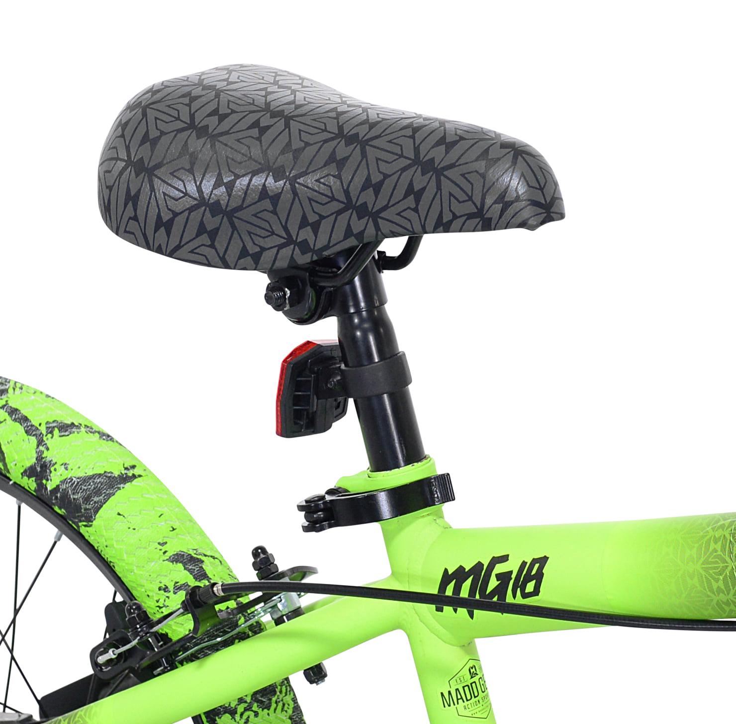18" Kent Madd Gear BMX Child Bike, Kids Ages 6-12 Years, Black and Green - Image 9