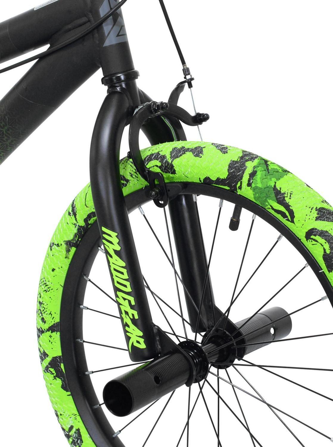 18" Kent Madd Gear BMX Child Bike, Kids Ages 6-12 Years, Black and Green - Image 8