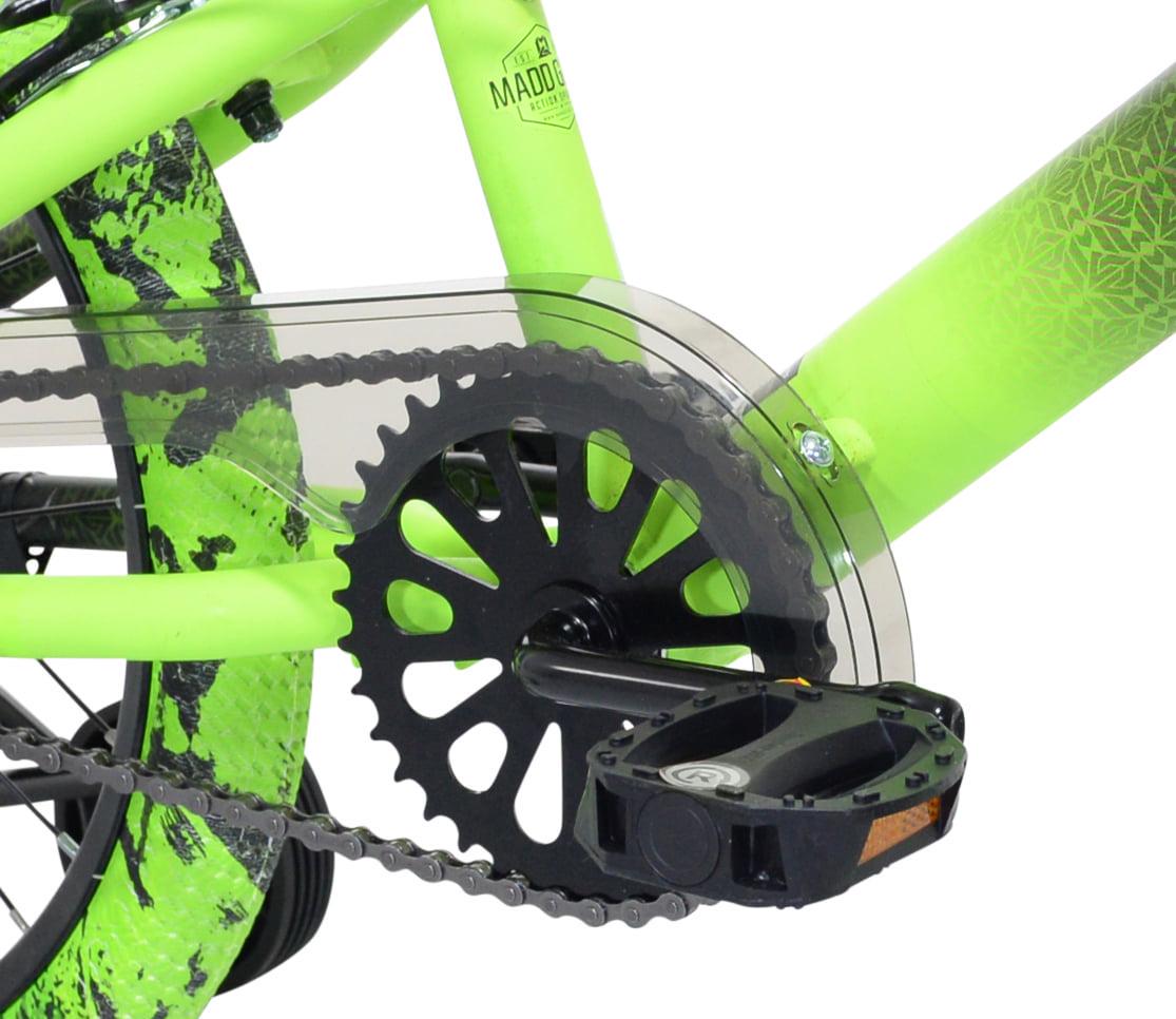 18" Kent Madd Gear BMX Child Bike, Kids Ages 6-12 Years, Black and Green - Image 12